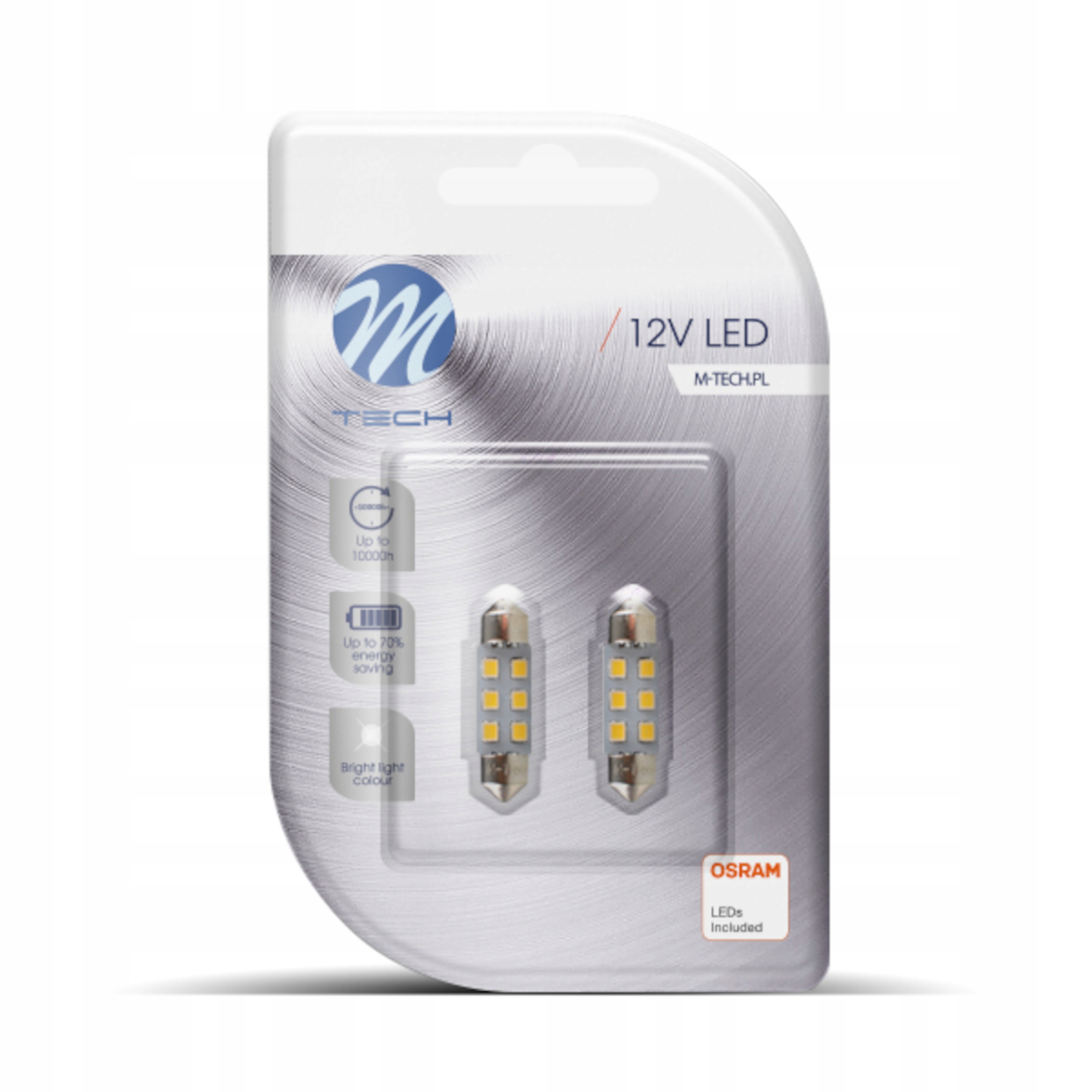 

Żarówki Led M-Tech C5W 1,2 W LB028W 2 szt.