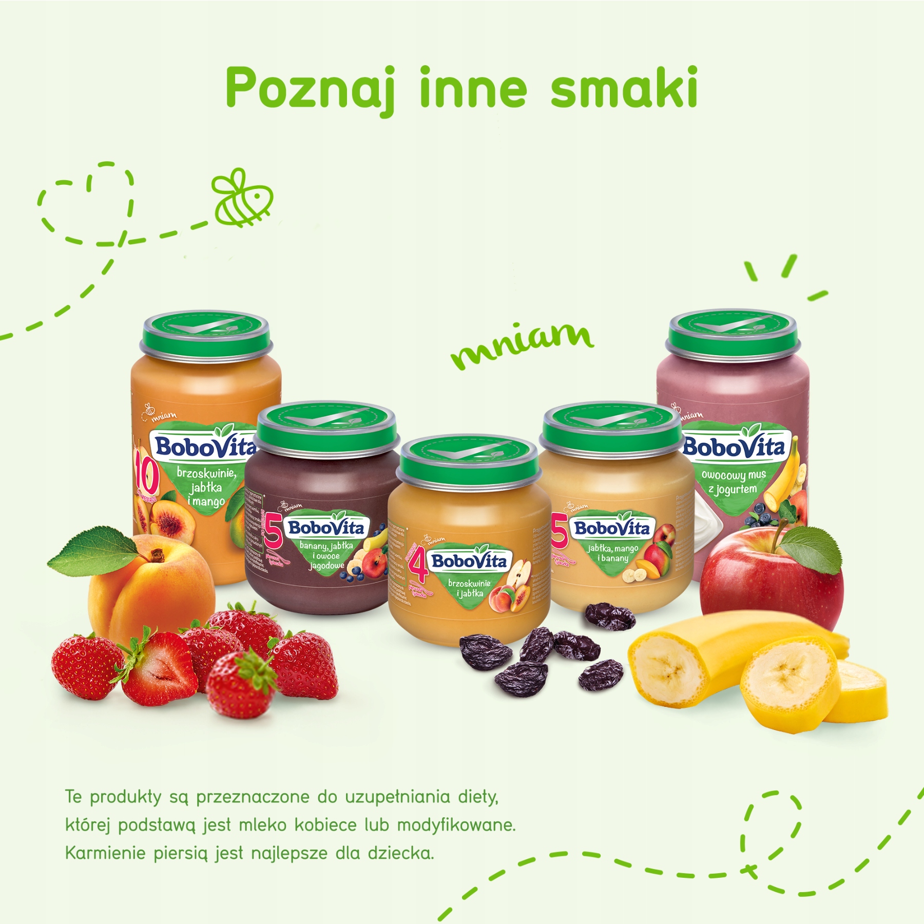 BOBOVITA Brzoskwinie i jabłka 3x125g Gramatura 125 g