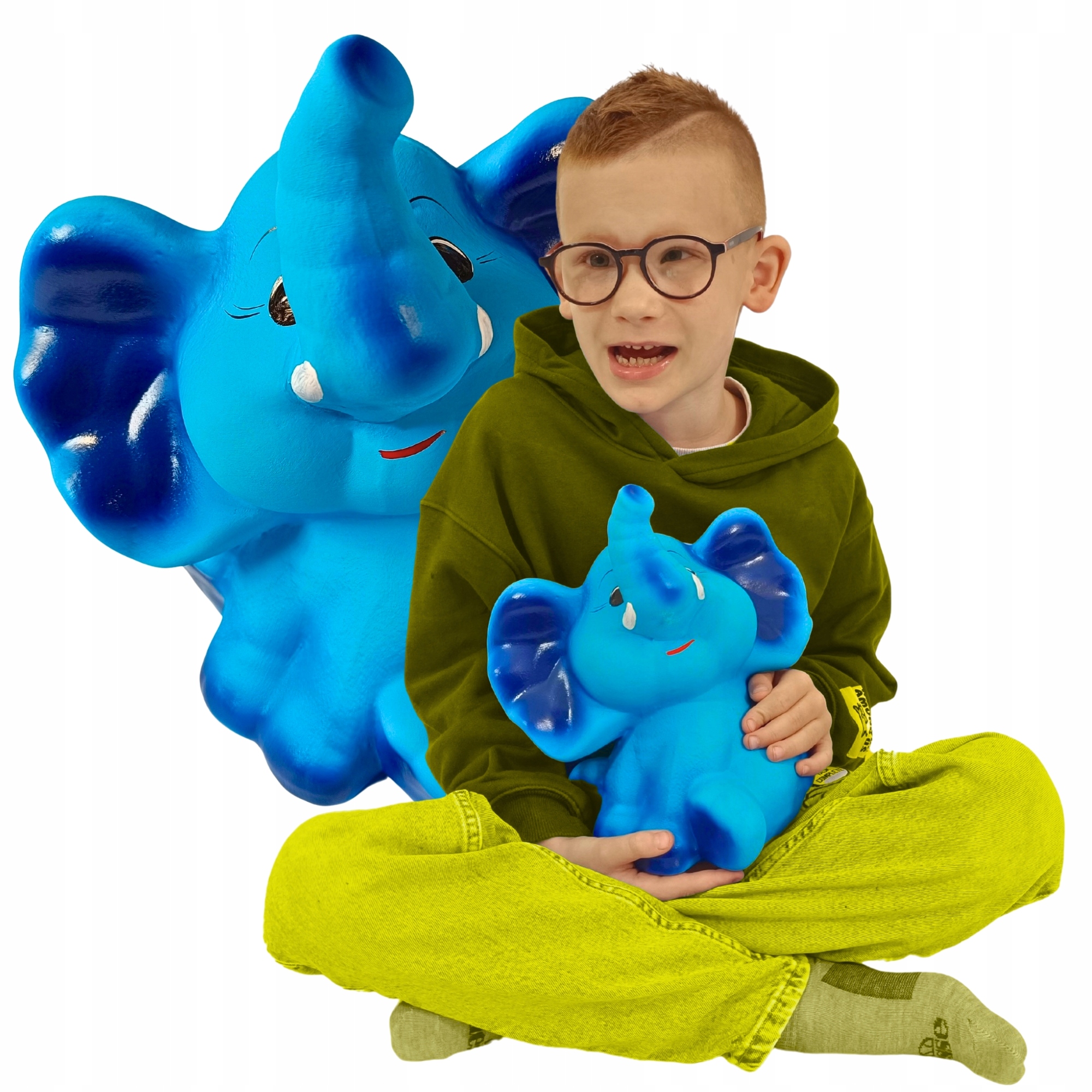 Pokladnička pro Chlapce Dívky Slon s jménem dítěte Personalizovaná