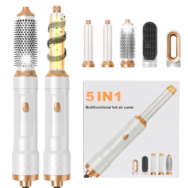 Fén Na Vlasy 5v1 Fén Kulma Multifunkční Pro Styling Silná