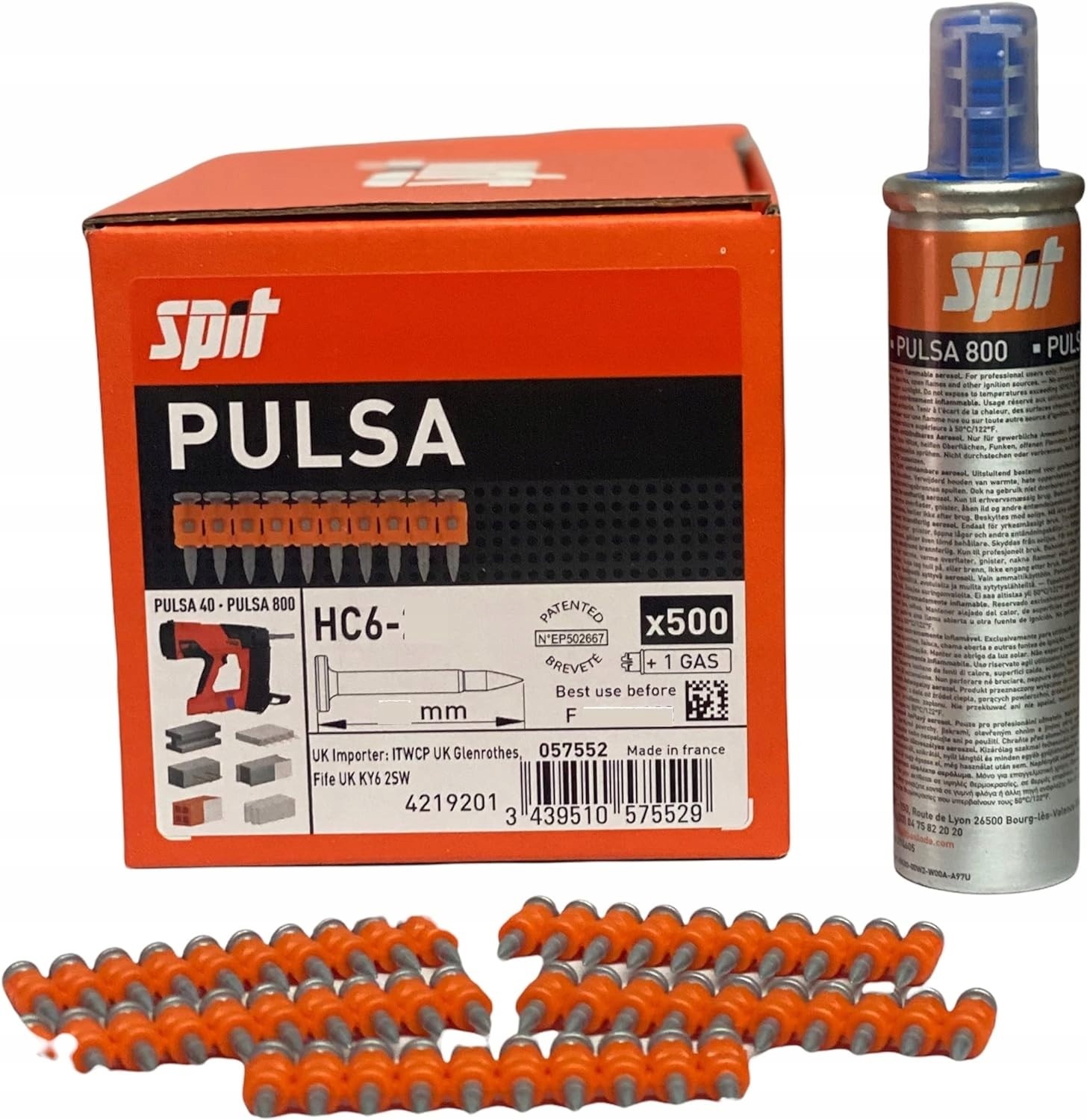 Klince Do Osadzovača Spit Pulza HC6 27MM Plyn P800 Kov/betón 500KS