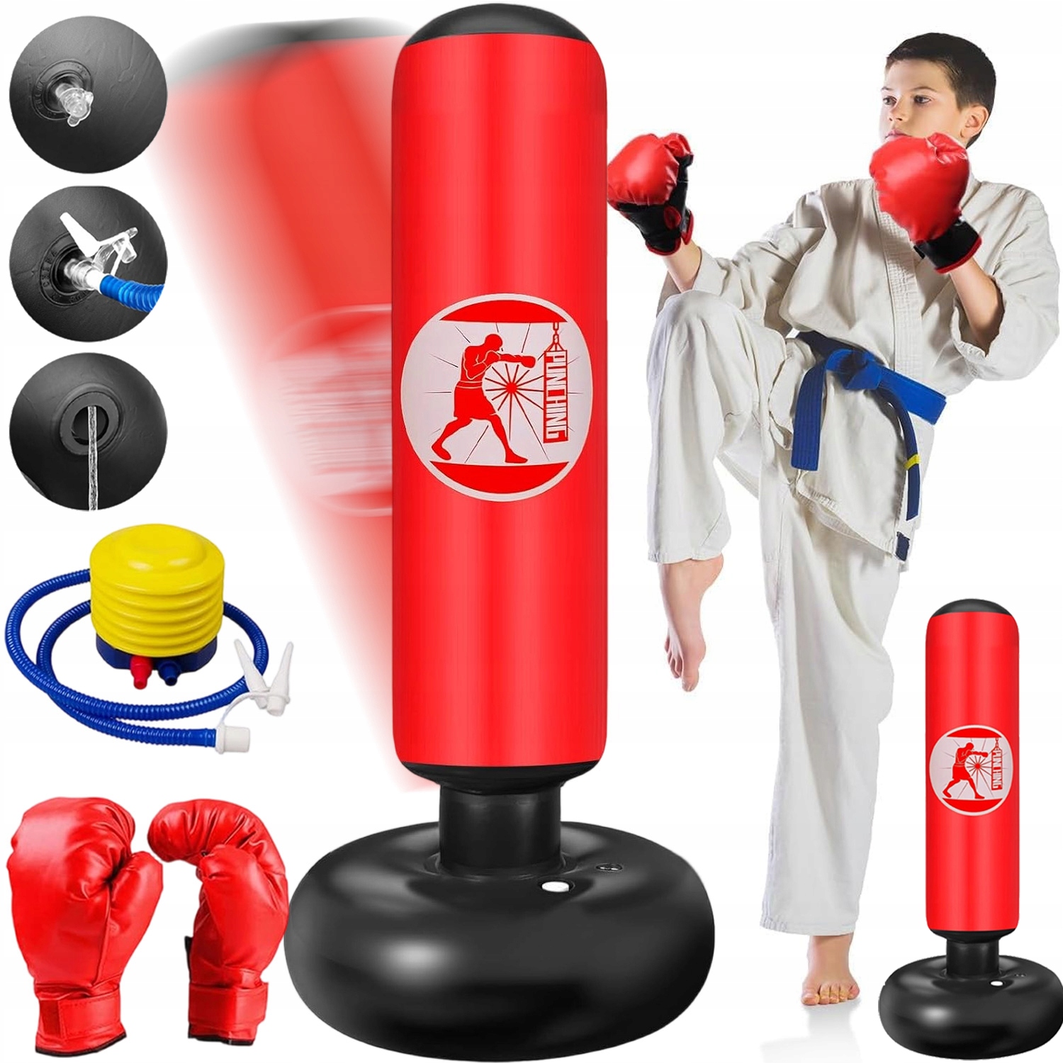 Boxovací Pytel Tréninkový Boxovací Pytel Pro Děti Stojící 160 CM Pumpa