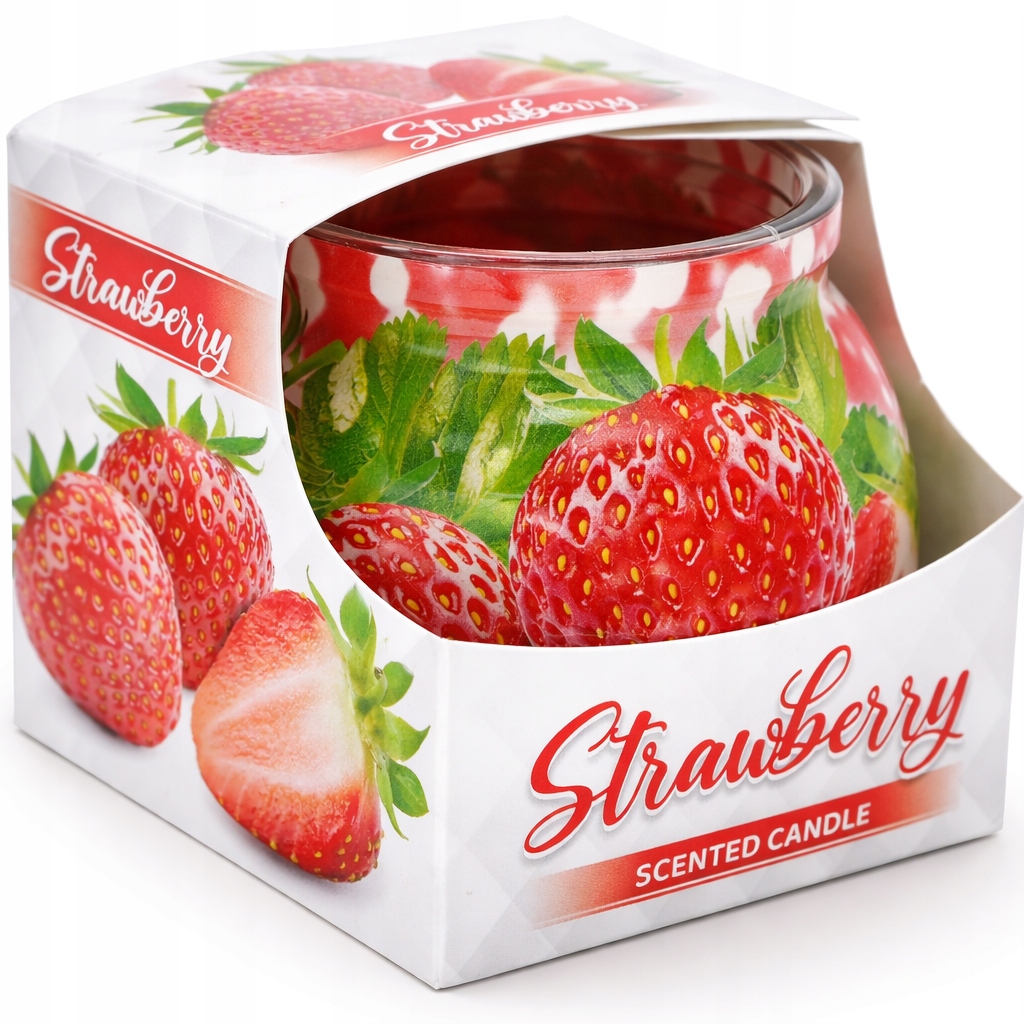 Świeca zapachowa parafinowa Miral 80 g STRAWBERRY Truskawkowy
