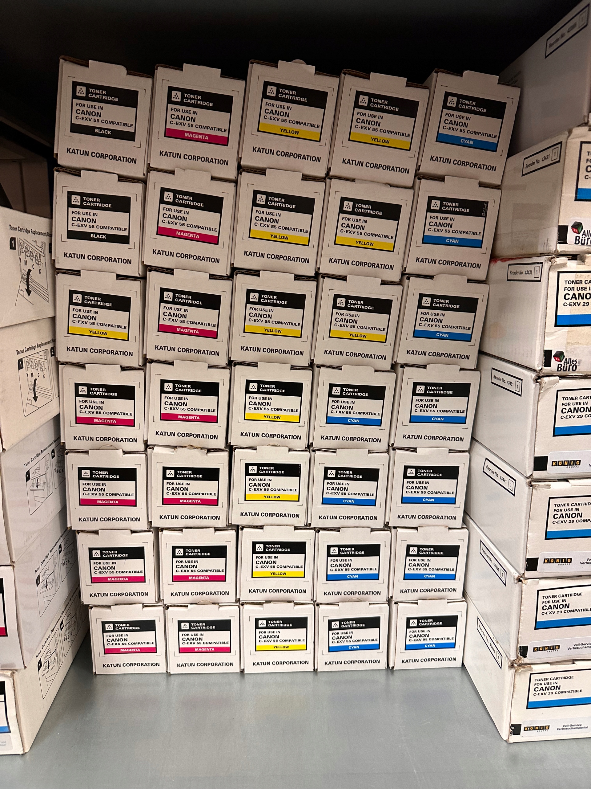 Toner Katun C-EXV55 Azurový pro imageRUNNER Advance C256 I