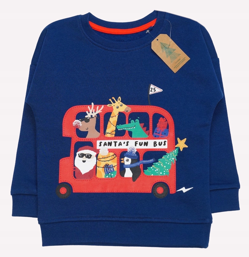 

George bluza świąteczna Santa's Bus 92-98