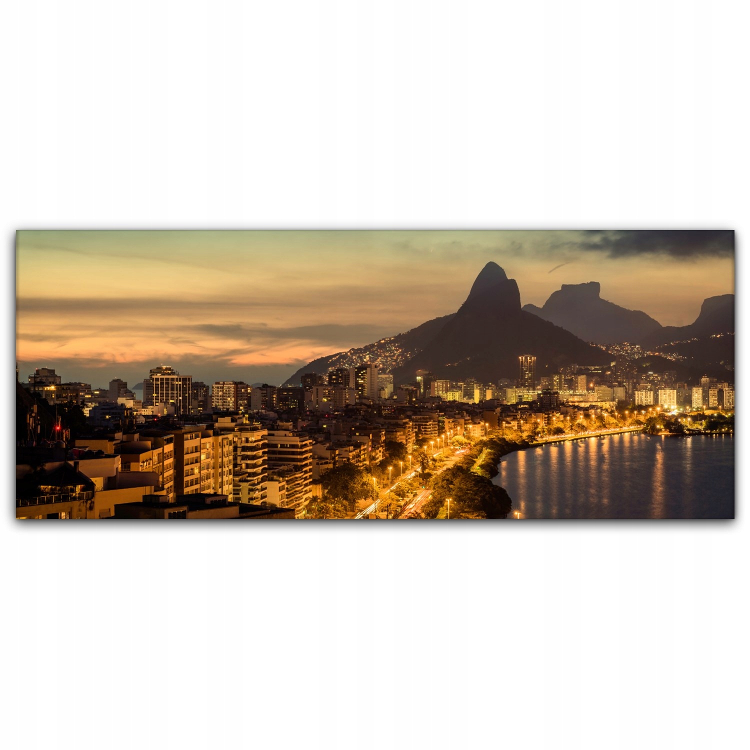 

Canvas na ramie na ścianę 125x50 Rio Zachód Słońca