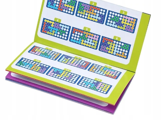 Puzzle 3D, gra logiczna IQ łamigłówka, 120 wyzwań Materiał plastik