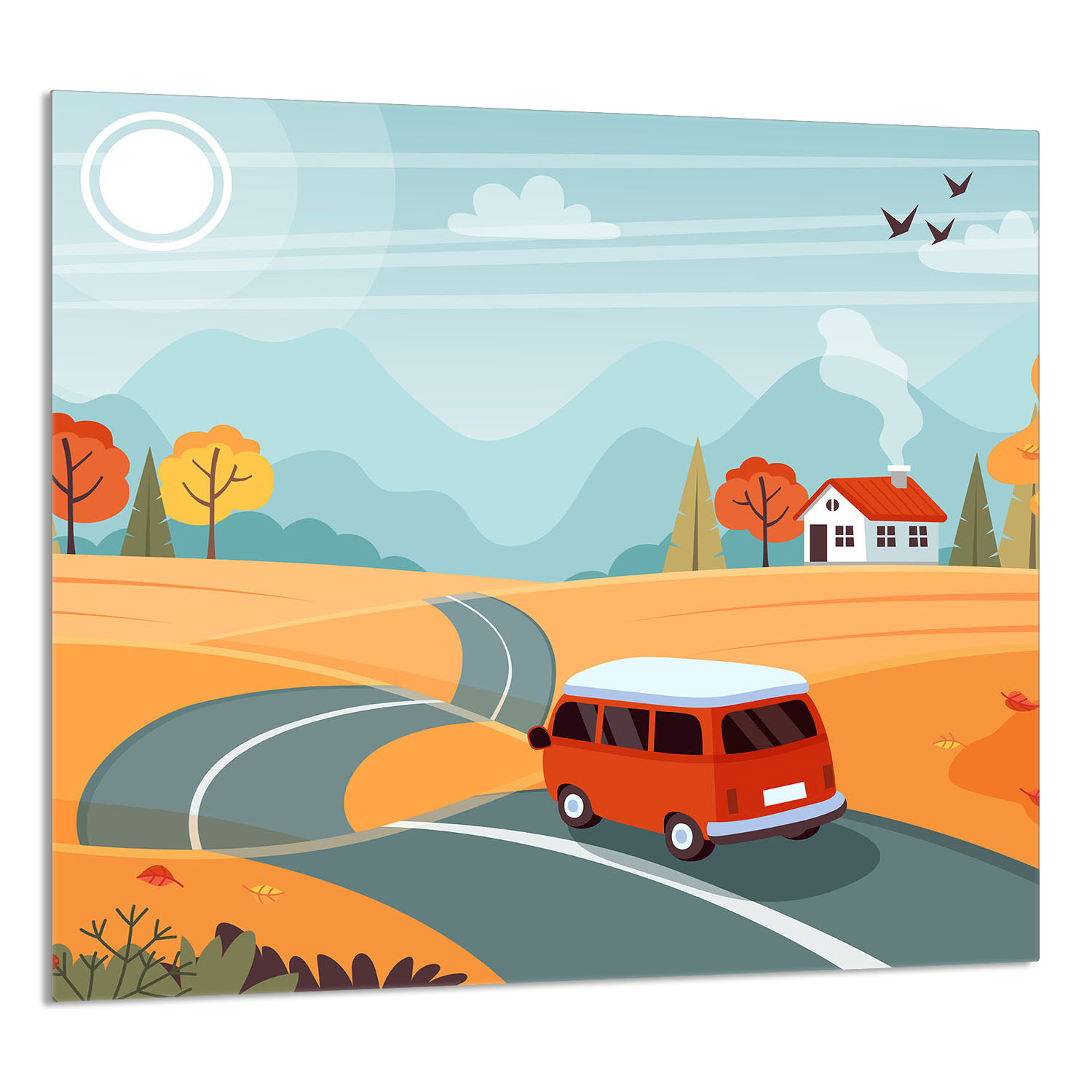 Skleněný Panel Do Kuchyně 65x60 Auto Tvrzené Sklo