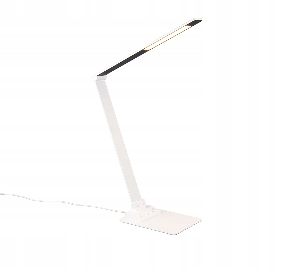 Stolová Led lampa biela čierna, moderná, nastaviteľná, variabilná farba Trio