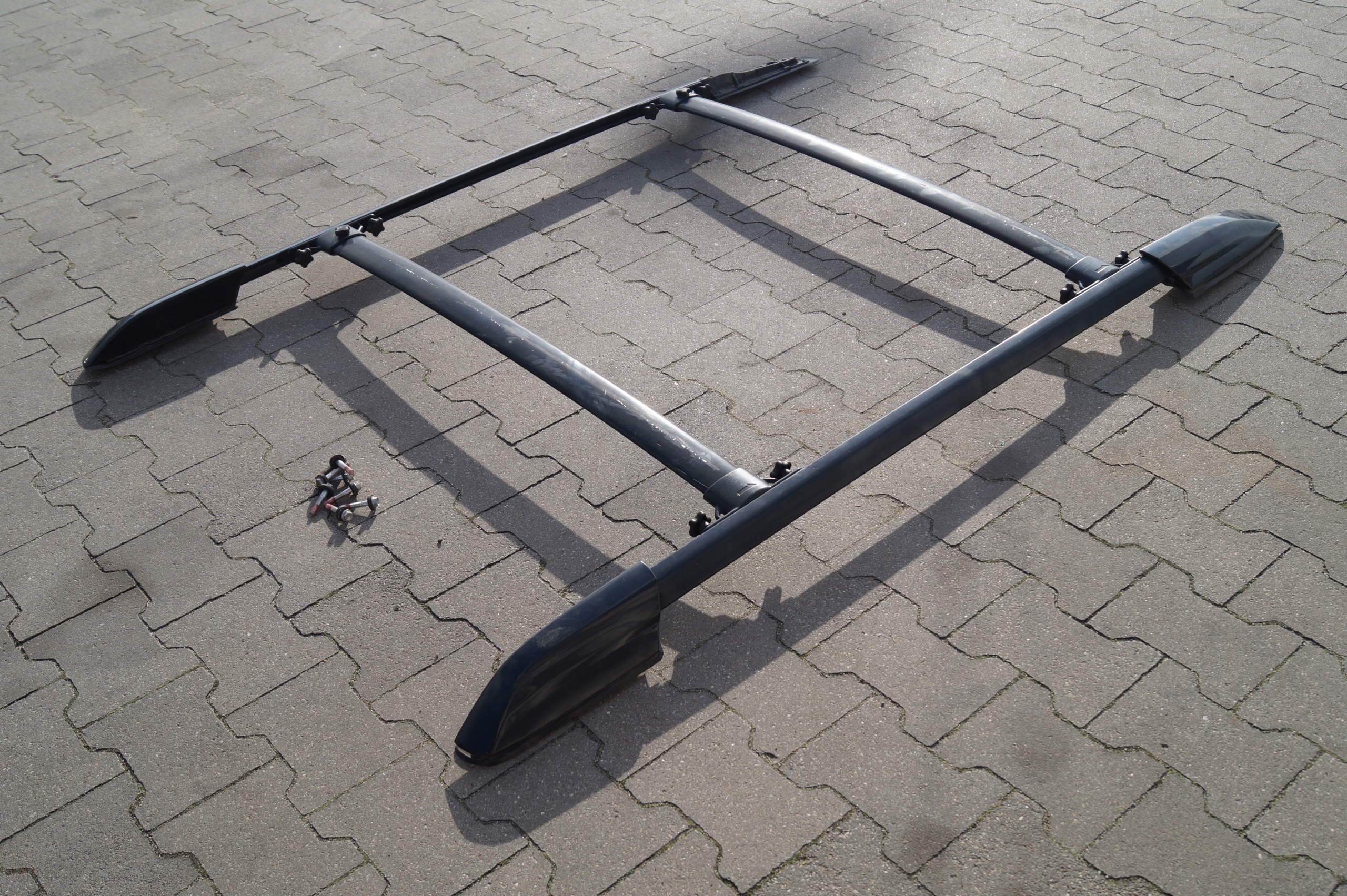 BAGAŻNIK DACHOWY RELINGI TOYOTA HIGHLANDER II 2 Kolor czarny