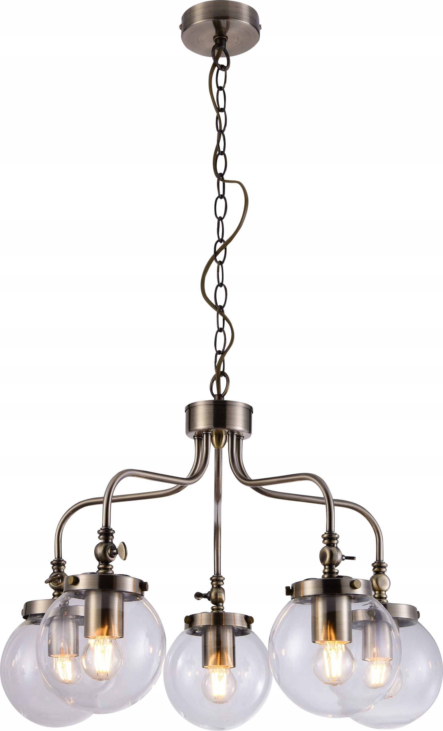 Závěsná patinová lampa 5X40W E27 Ballet Candellux