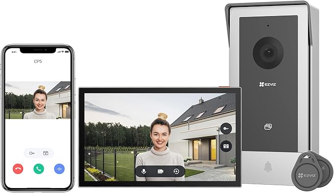 Videovrátnik Ezviz CP5 2-ŽILOVÝ Wifi 7 Palcov Full Hd Inteligentný Interkom