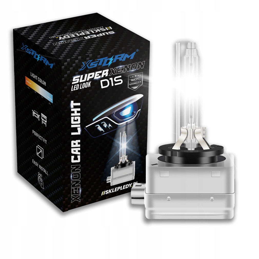 Żarnik Xenon D1S 6000K Xstorm Hid 1 szt Palnik D1S Homologacja E8
