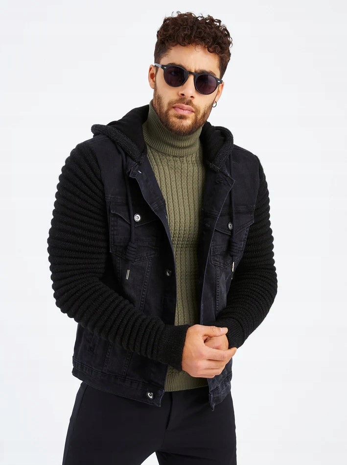 Leif Nelson Džínová bunda Černá