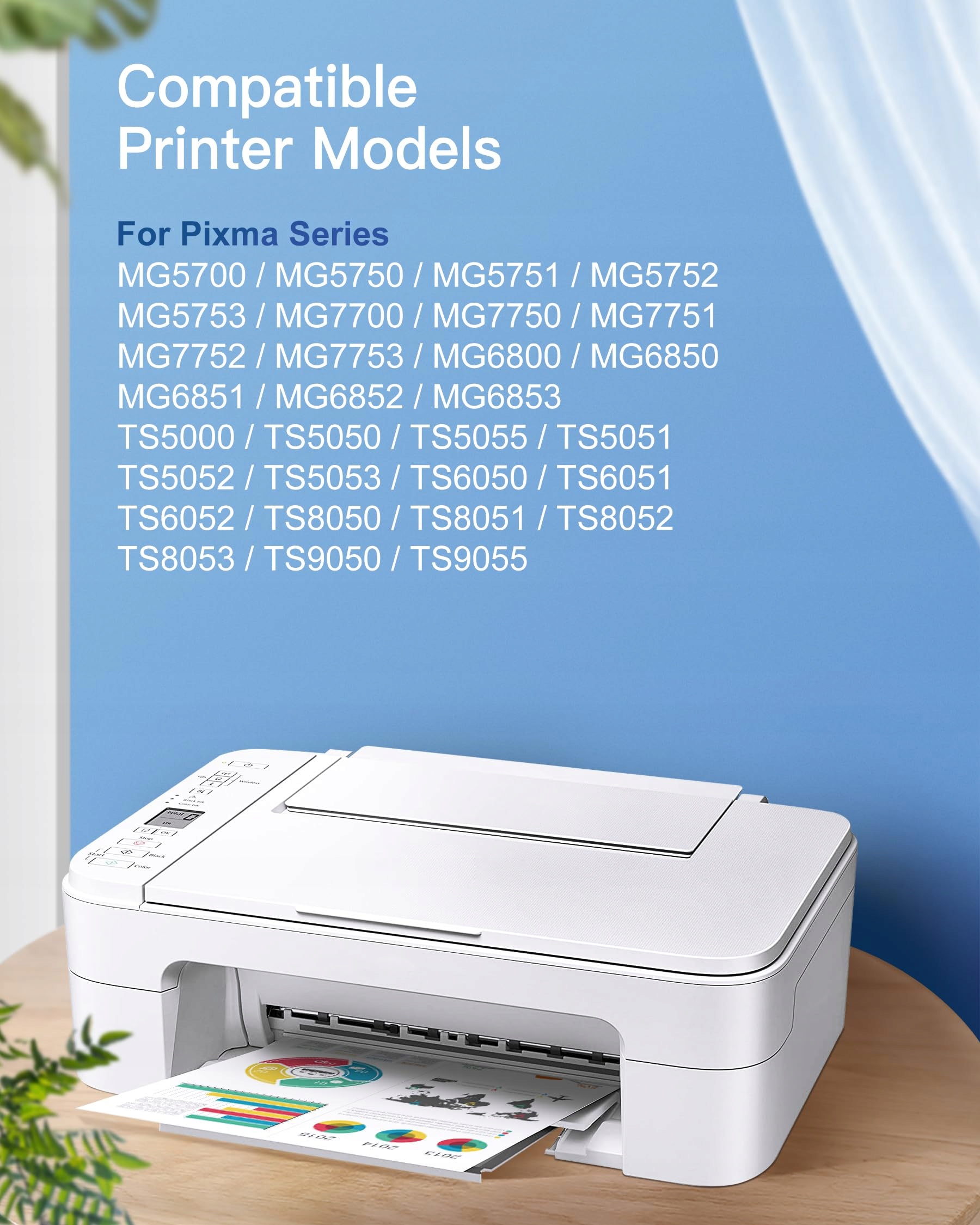GPC IMAGE Zestaw Tuszy Kompatybilnych Canon Pixma TS5050 MG5750 20 Sztuk — miniatura 2