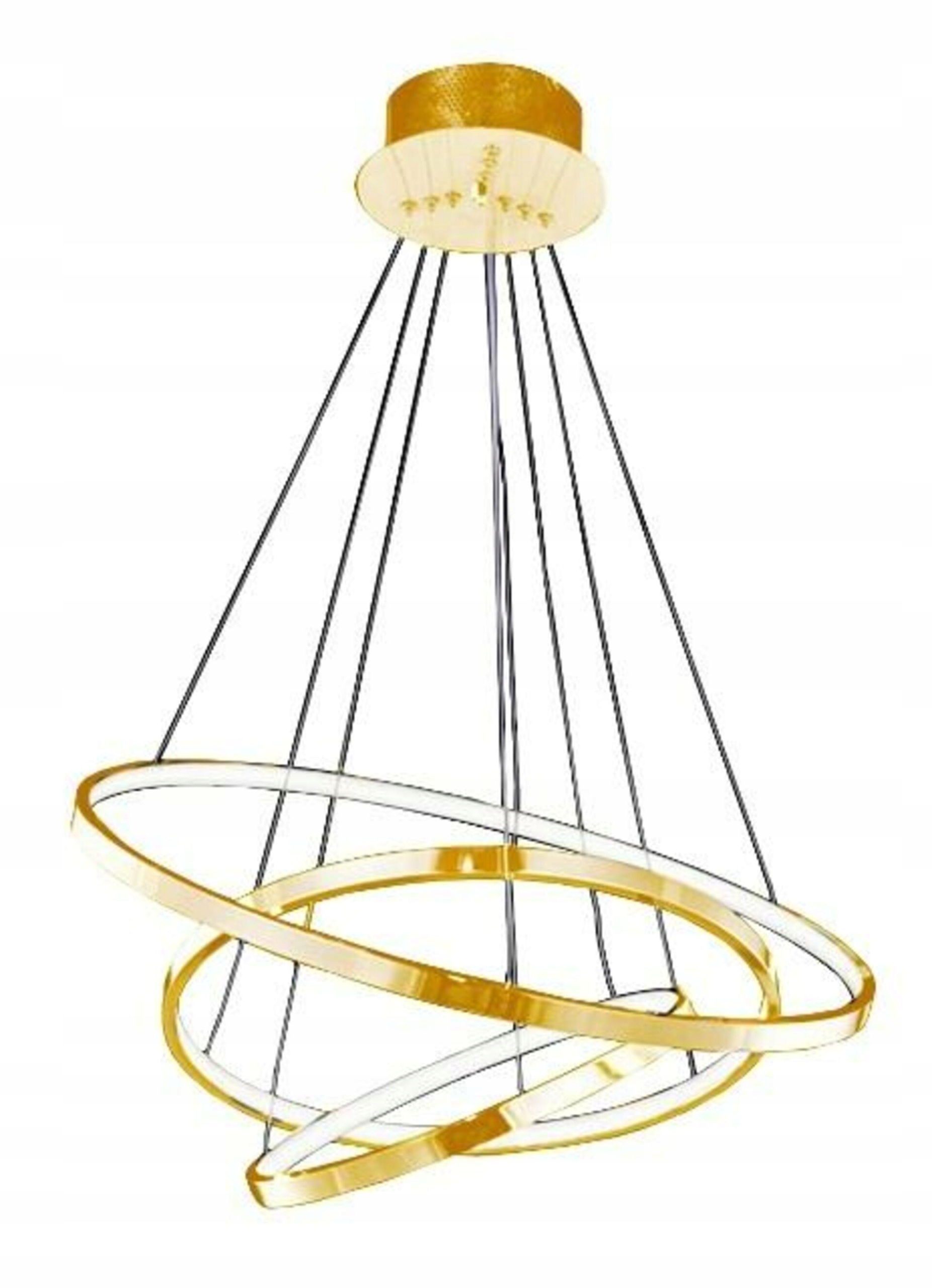 Led Závěsné svítidlo AZzardo Wheel 3 Dimm gold AZ2918 80W 4800lm 3000K IP20