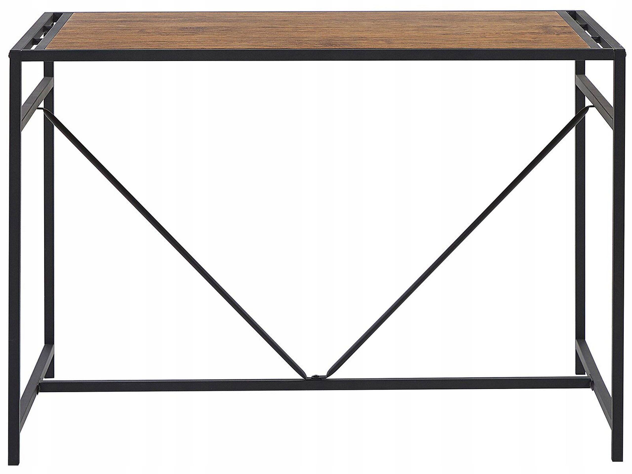 Zestaw do jadalni stół i 4 krzesła brązowy Szerokość stołu 70 cm