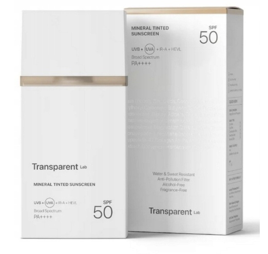 Transparent Lab Tinted Sunscreen Light mineralny krem z filtrem SPF50-100ml