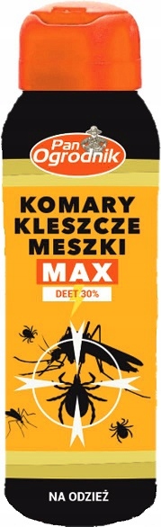 

Spray Na Odzież Na Komary Kleszcze Meszki Max 50ML