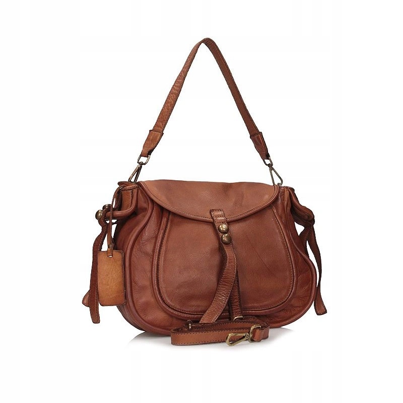 Dámská kabelka Toscanio Vintage C75 červená kabelka přes rameno kožená