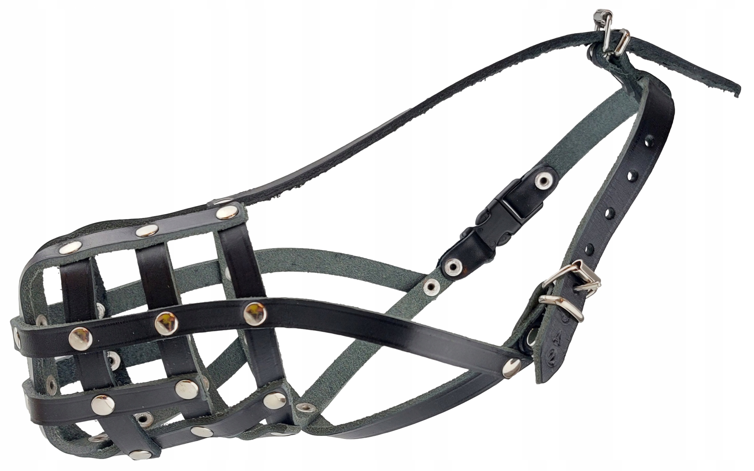 Levně Kožený náhubek pro psa Champion Jezevčík JA3 21/8 cm