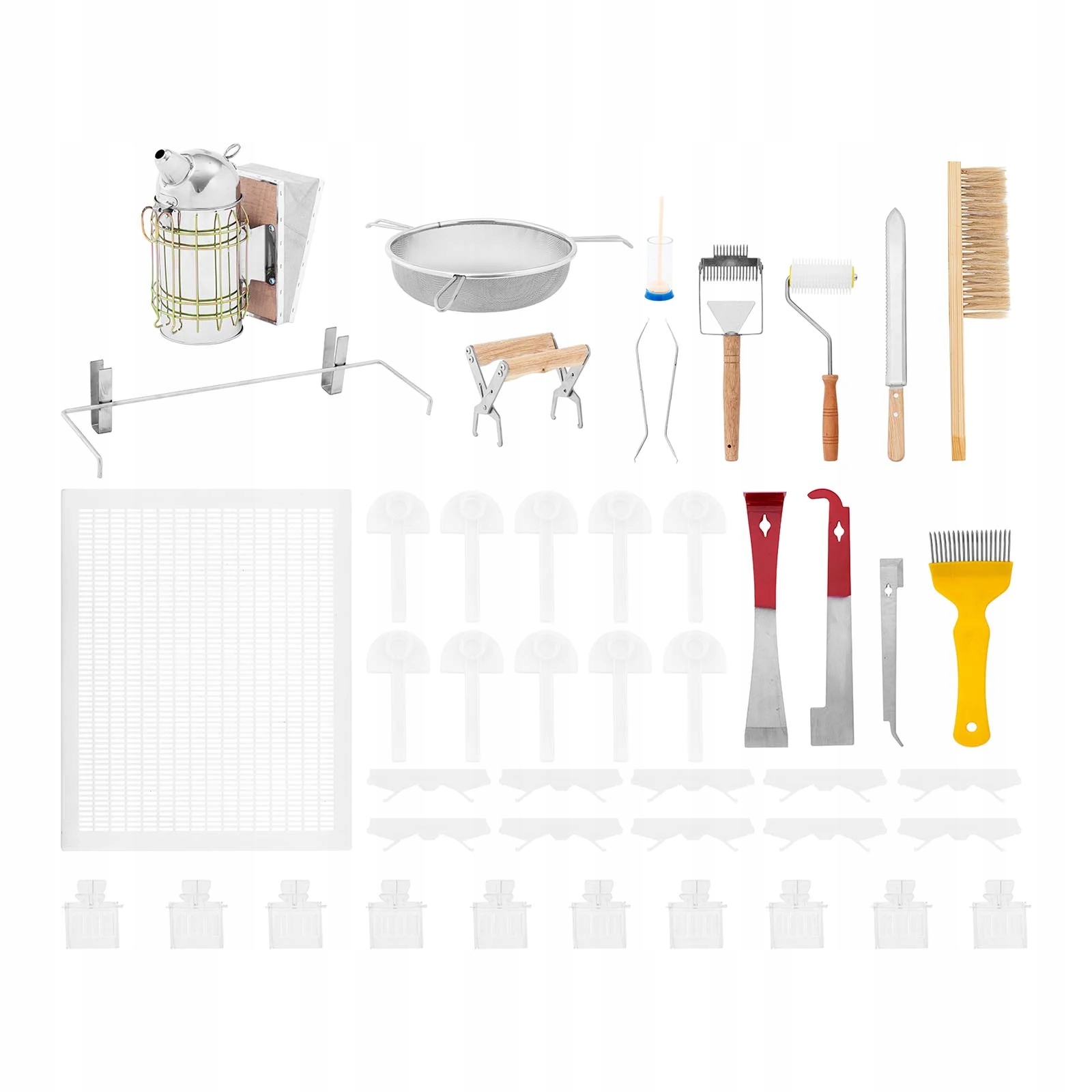 Sada včelárskych nástrojov, vysávač sekáčov, uchopovače 37 ks