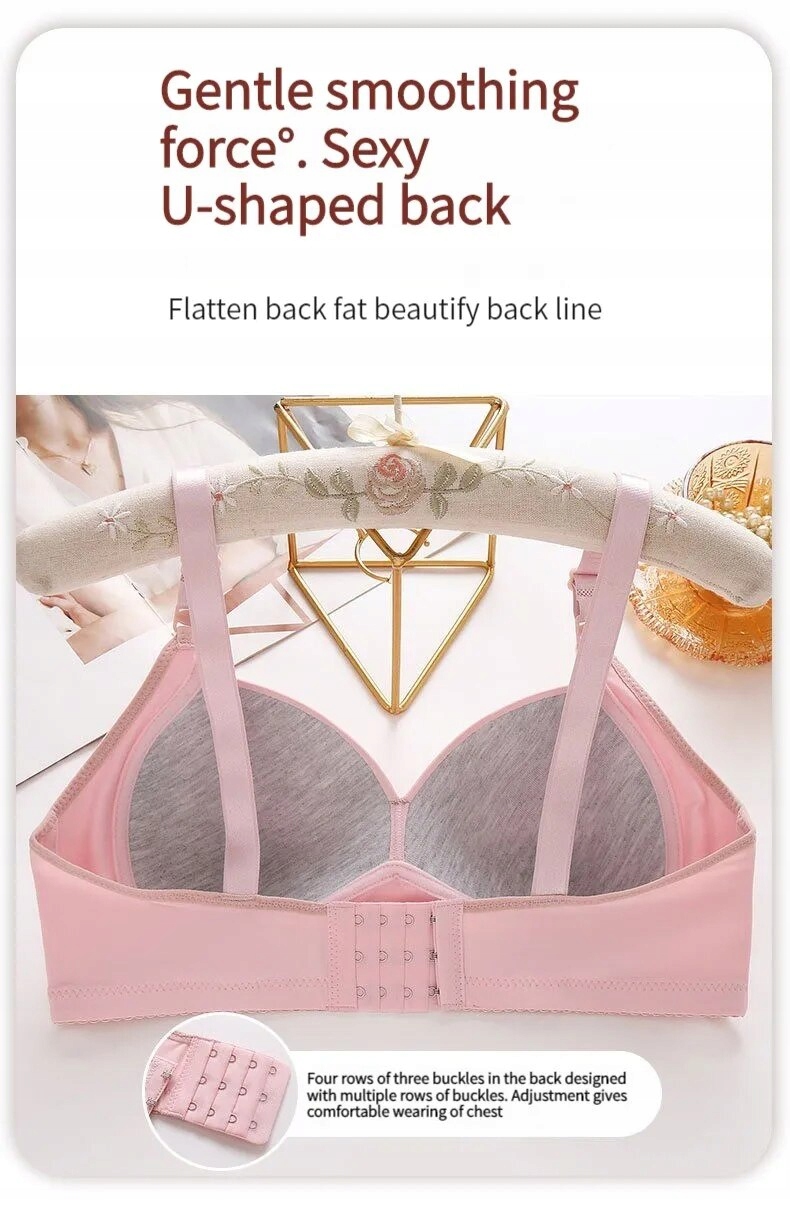 BC Cup New Sexy Large Size No Steel Ring Comfortable Lingerie Push