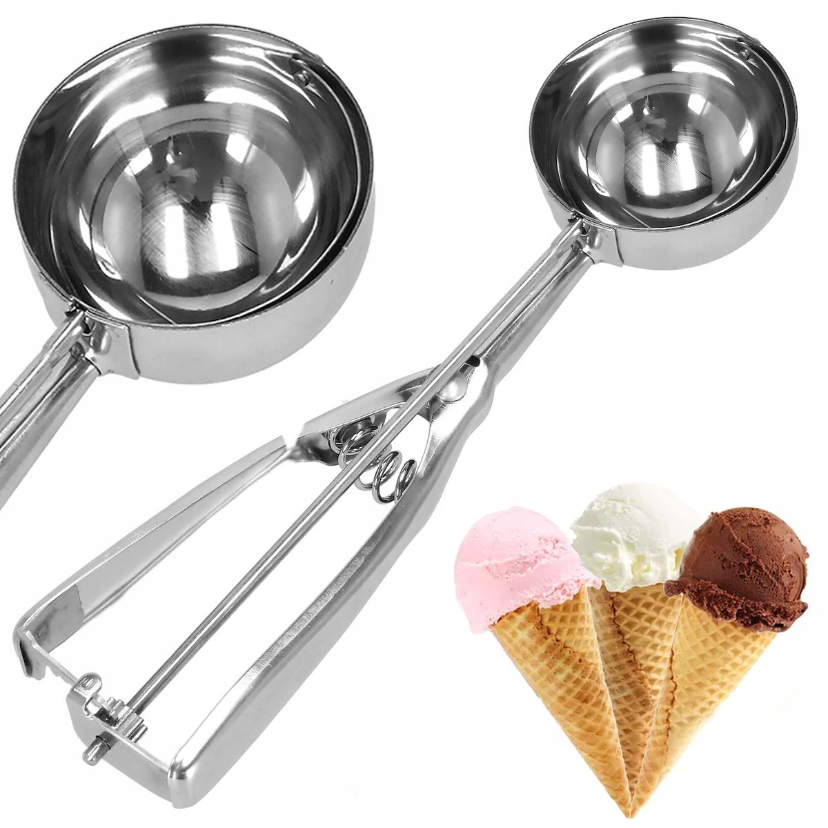 

Gałkownica Łyżka Lodów Ziemniaków Ryżu 23,5cm Stal