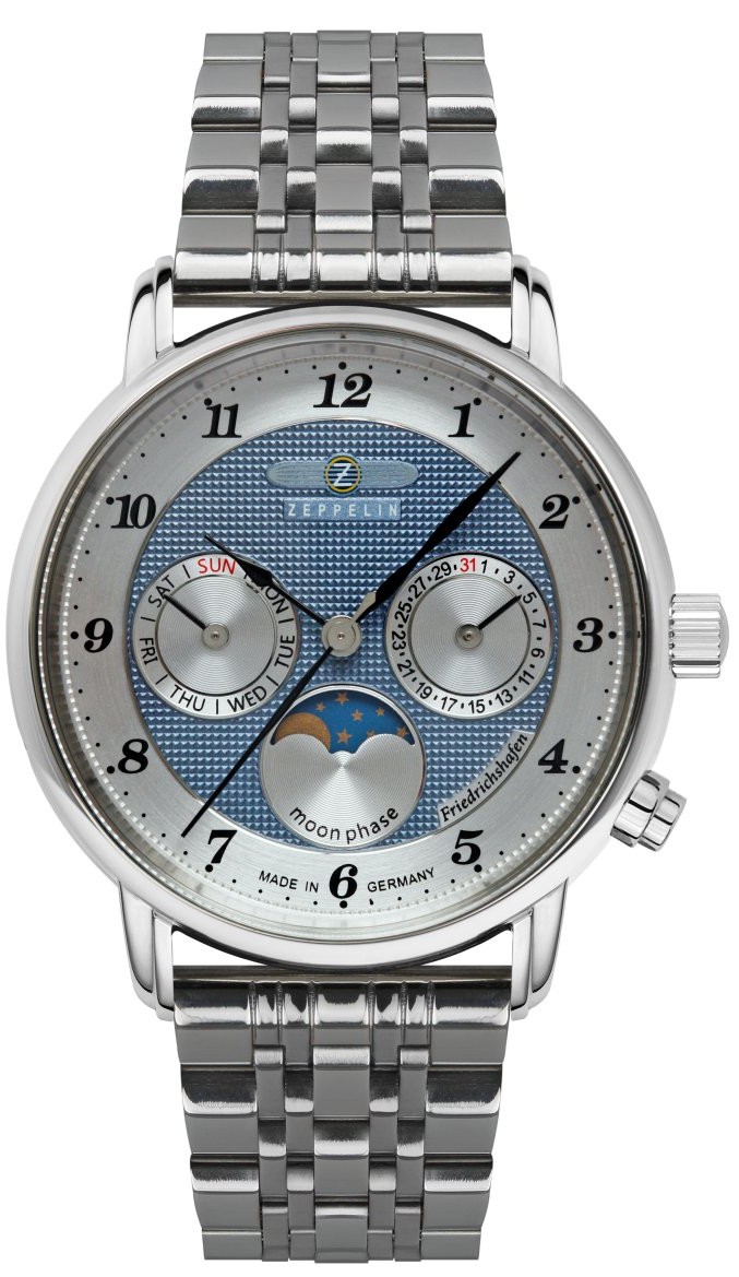 Nové Originální dámské hodinky Zeppelin 8537M-3 Friedrichshafen stříbrné