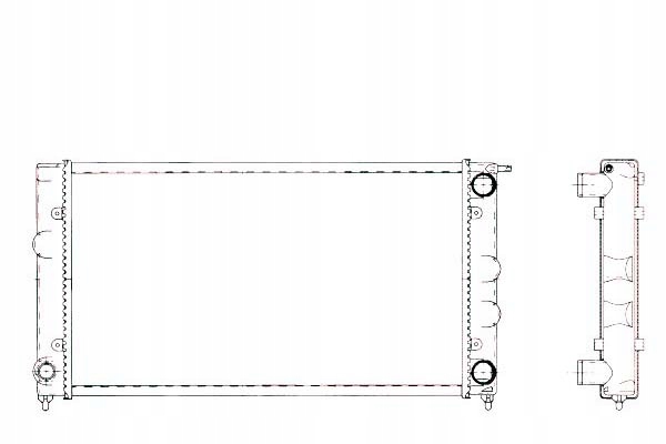 CHŁODNICA VW GOLF2 1,6 NRF
