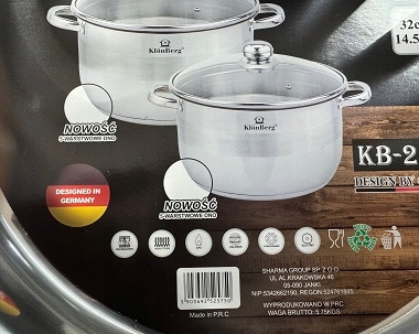 2 Ks Gastronomických Hrncov Klonberg 12/14 L, Priemer 30/32 CM KB-2575