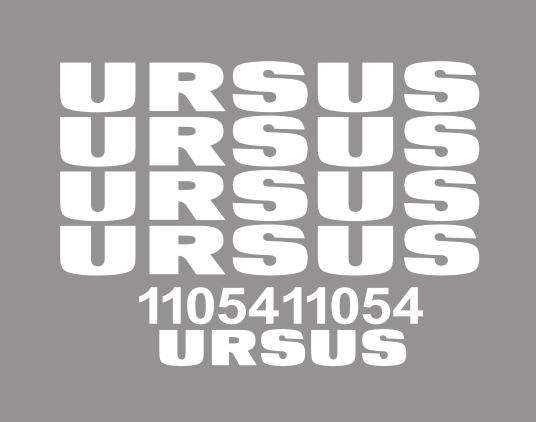 Samolepky s polepem Ursus 11054