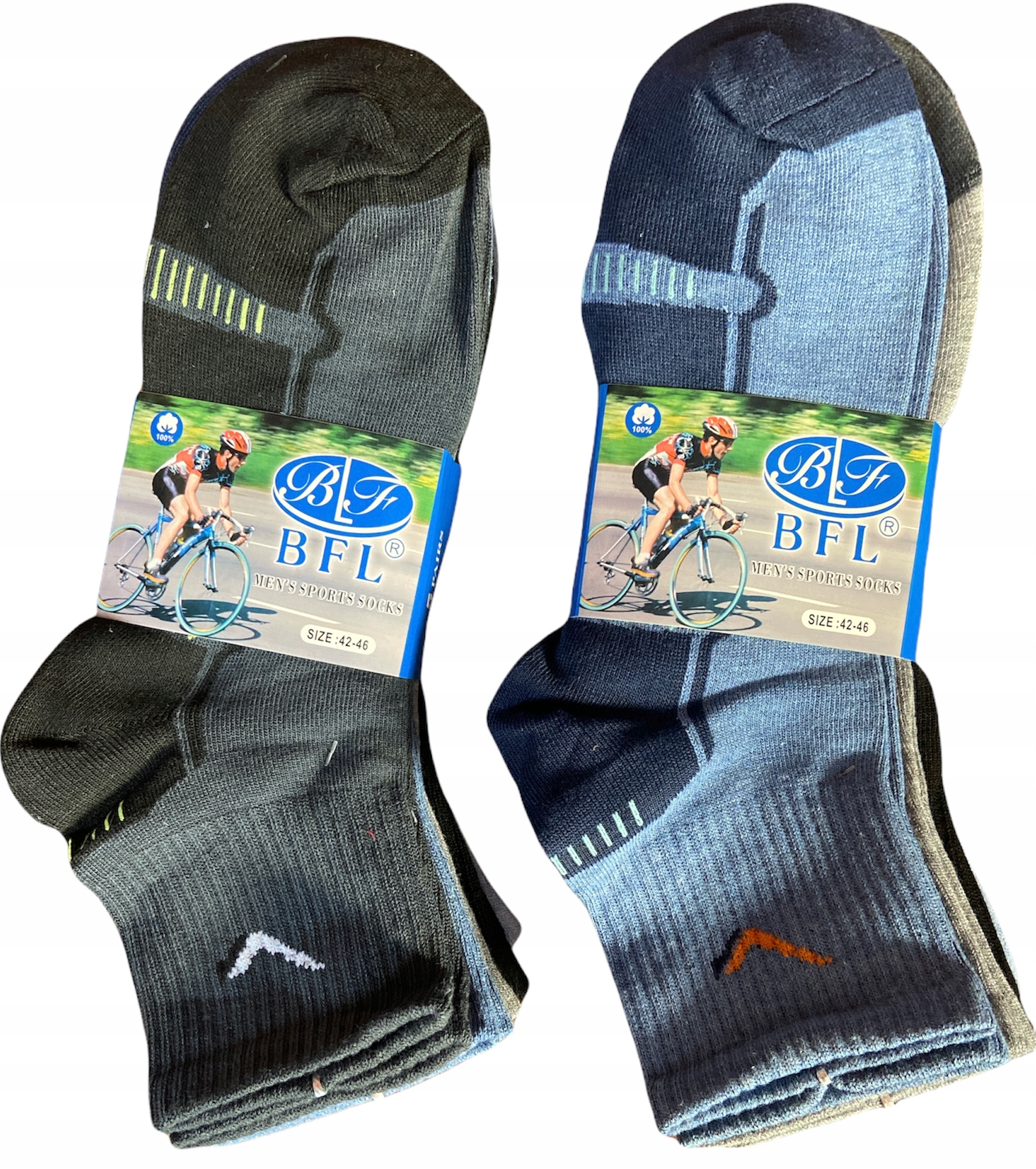 

10 x Skarpety Bawełniane-Skarpetki Sportowe 42-46