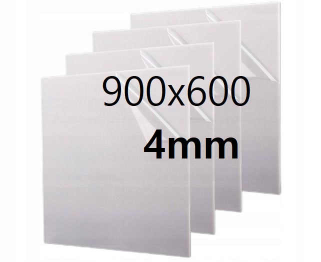 Plexi Plexa deska na míru mléčná opálová 90 cm x 60 cm x 4 mm