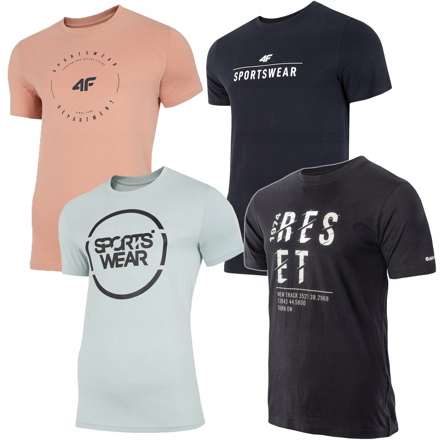 

Koszulki Męskie 4F Hi-tec T-shirt Koszulka 4szt L
