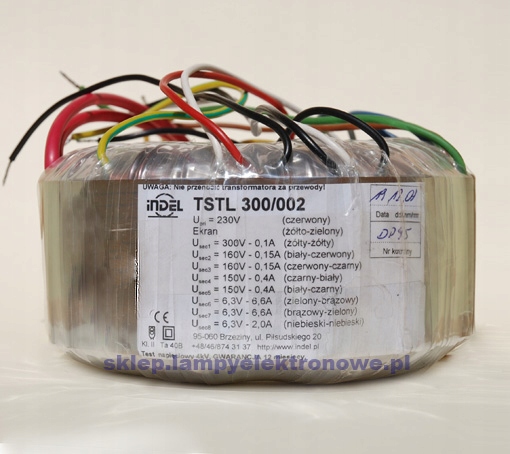 Tstl 300/002 Toroidní síťový transformátor Indel