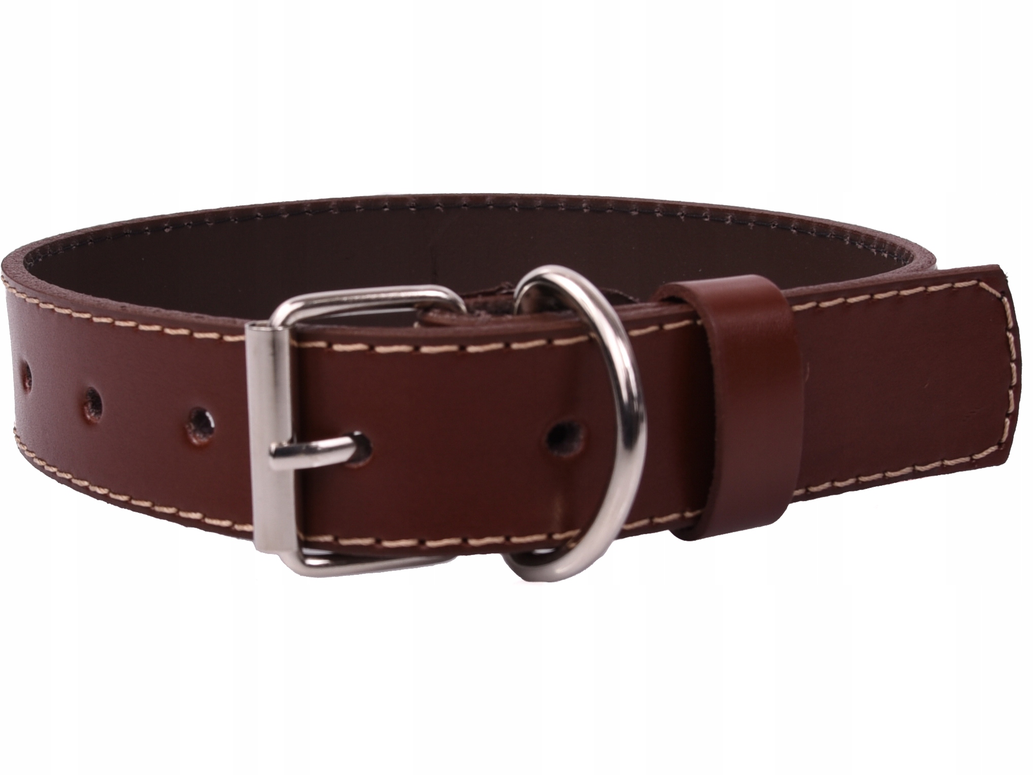 

Komfortowa Obroża Skórzana dla psa Regulowana |L