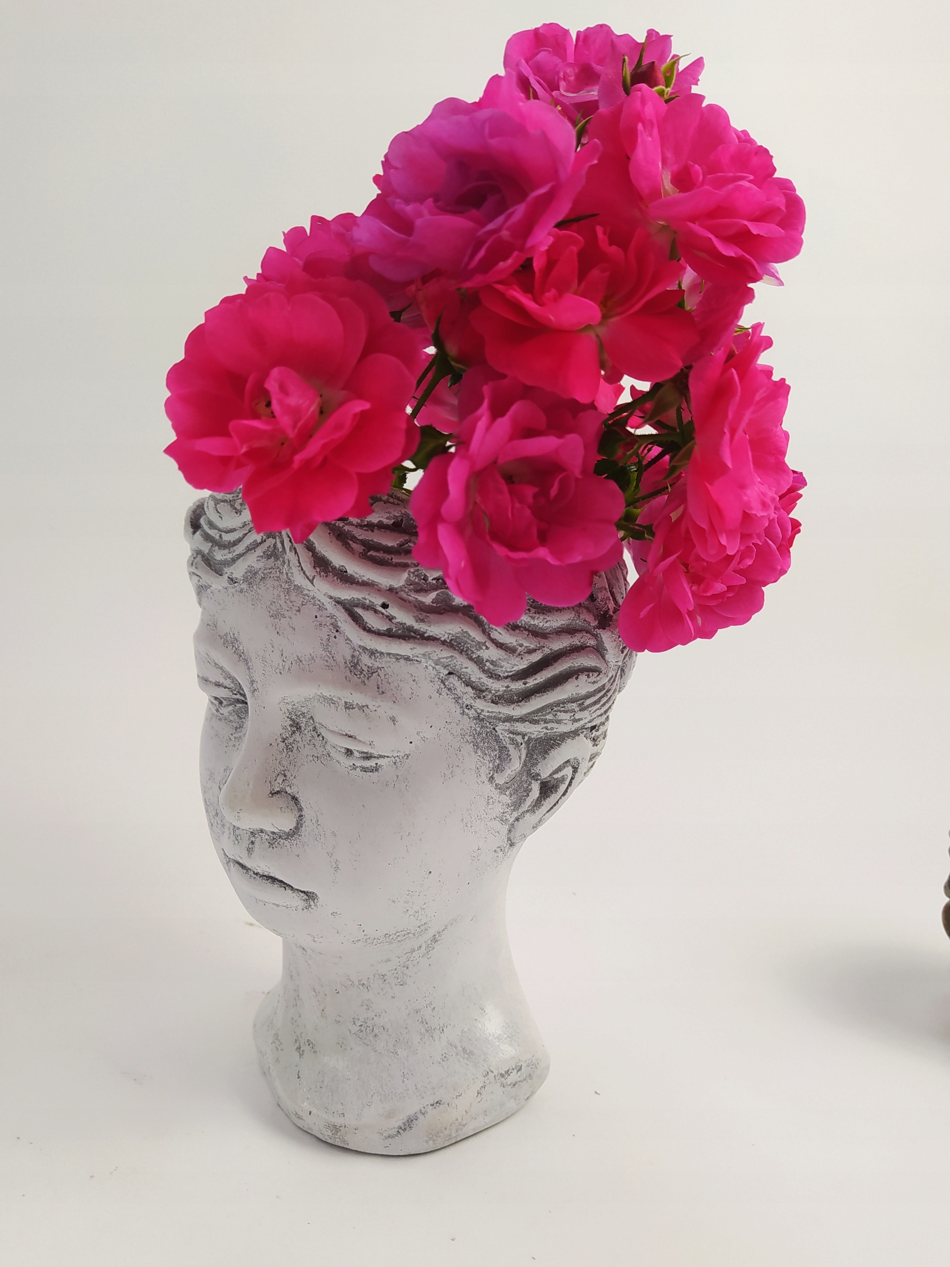 DONICZKA OSŁONKA GŁOWA GIPS SZARA 20 CM Marka inna