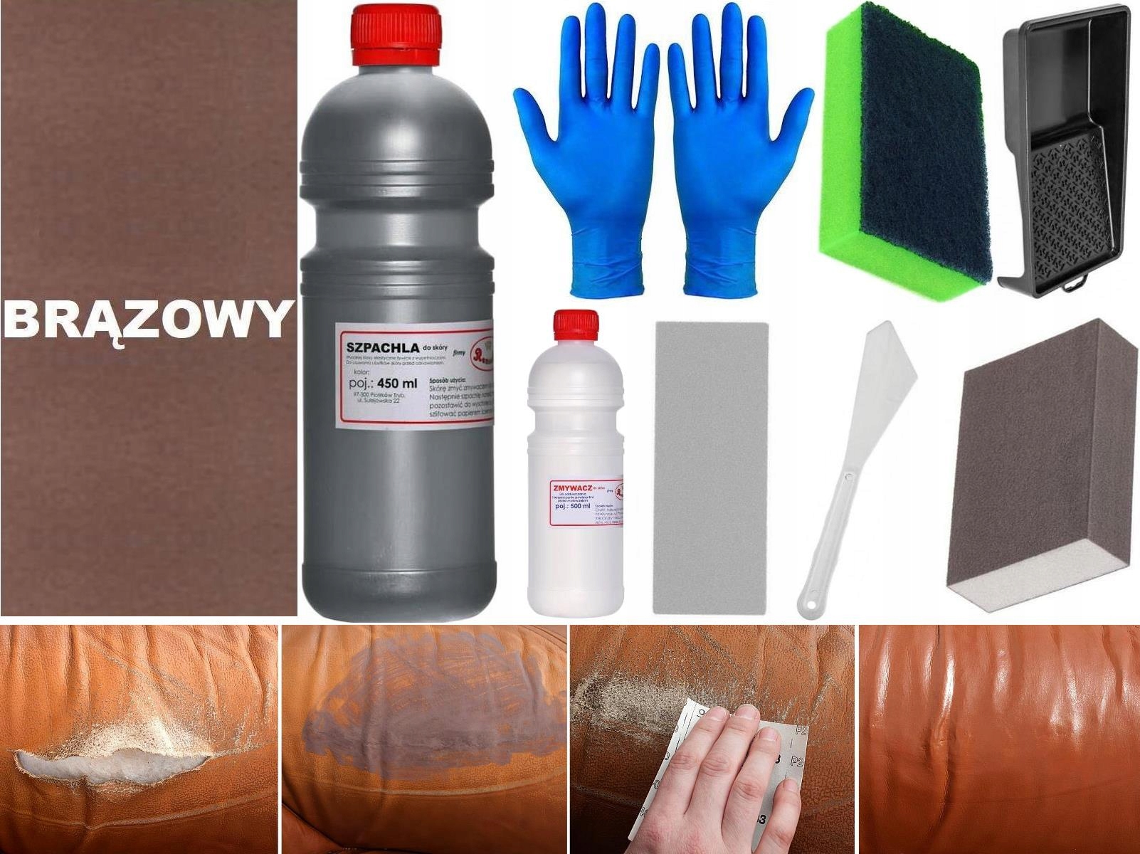 Bronzová výplň na diery a poškriabania prasklín v koži sadra Lepidlo Kit
