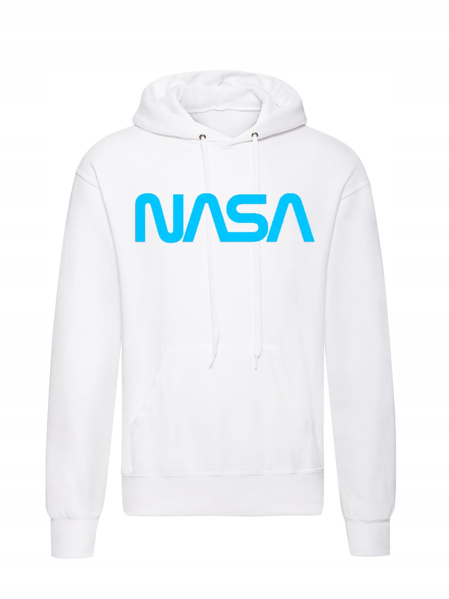 

Bluza Męska Biała Bawełniana Nasa Z Kapturem M