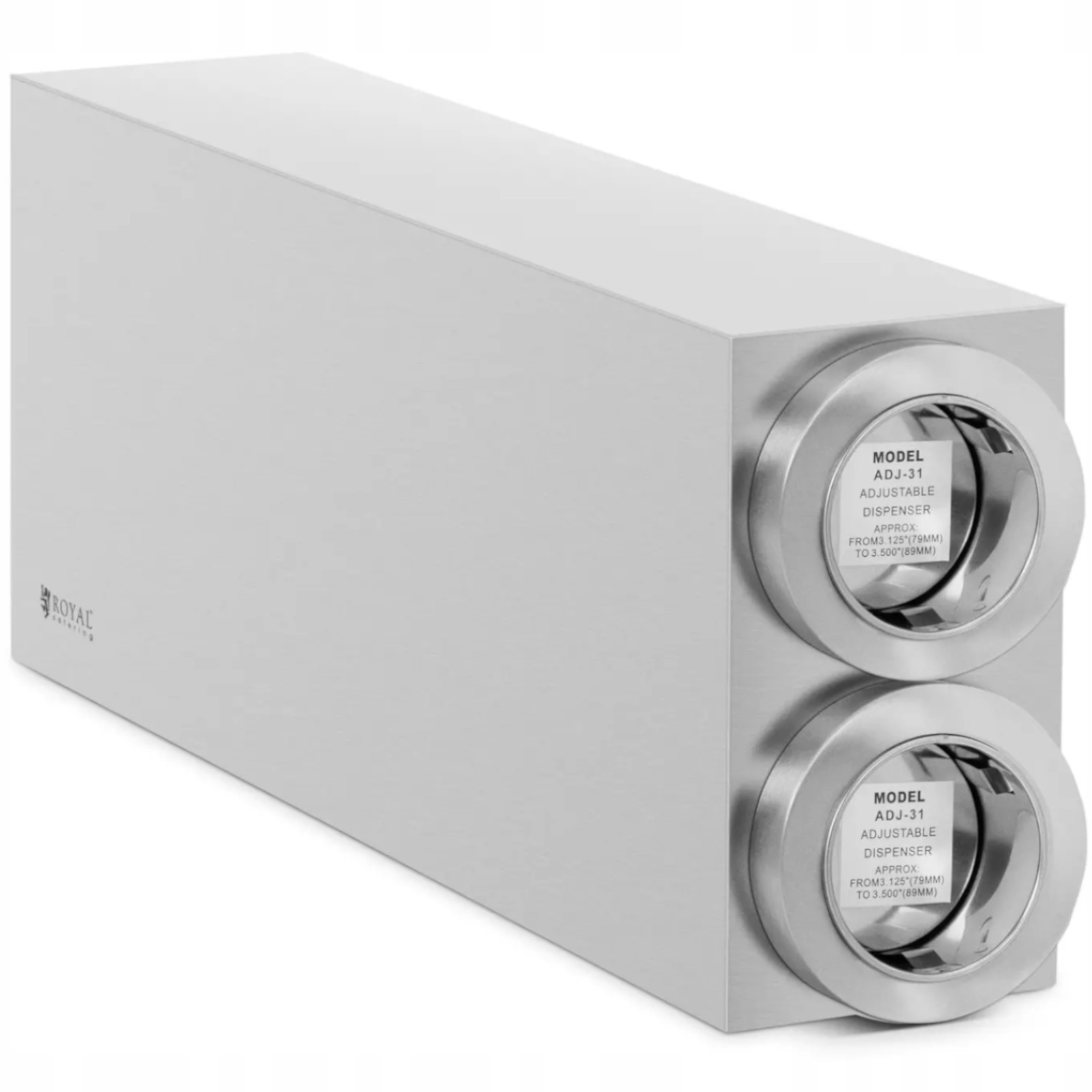 Distribučný dávkovač na jednorazové poháre s 2 dávkovačmi Stal 81 89 m