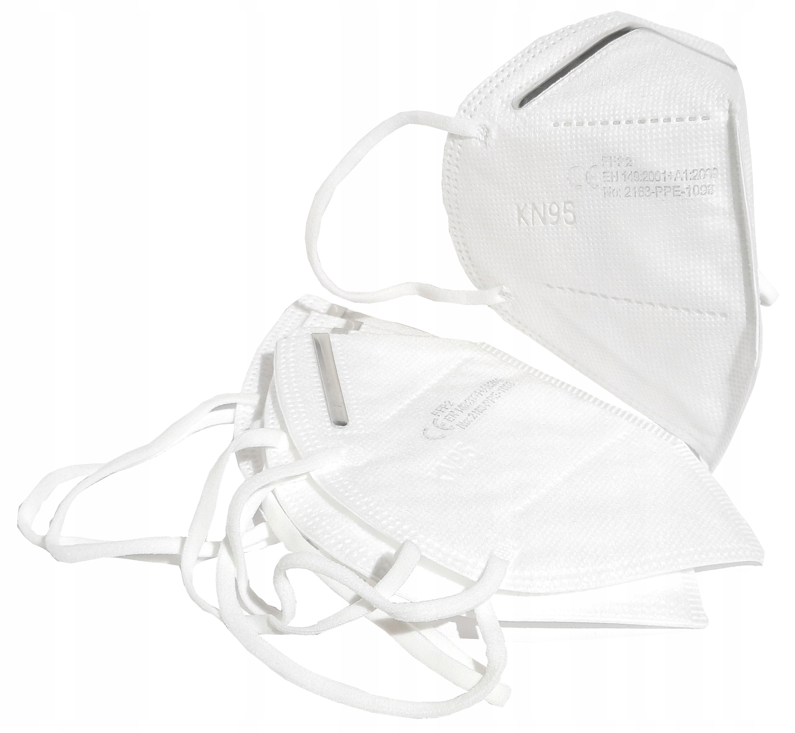 100x Maska Maseczka Antywirysowa KN95 Wielokrotna