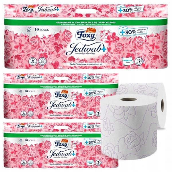

Papier toaletowy Premium Foxy Jedwab+ duży Pakiet
