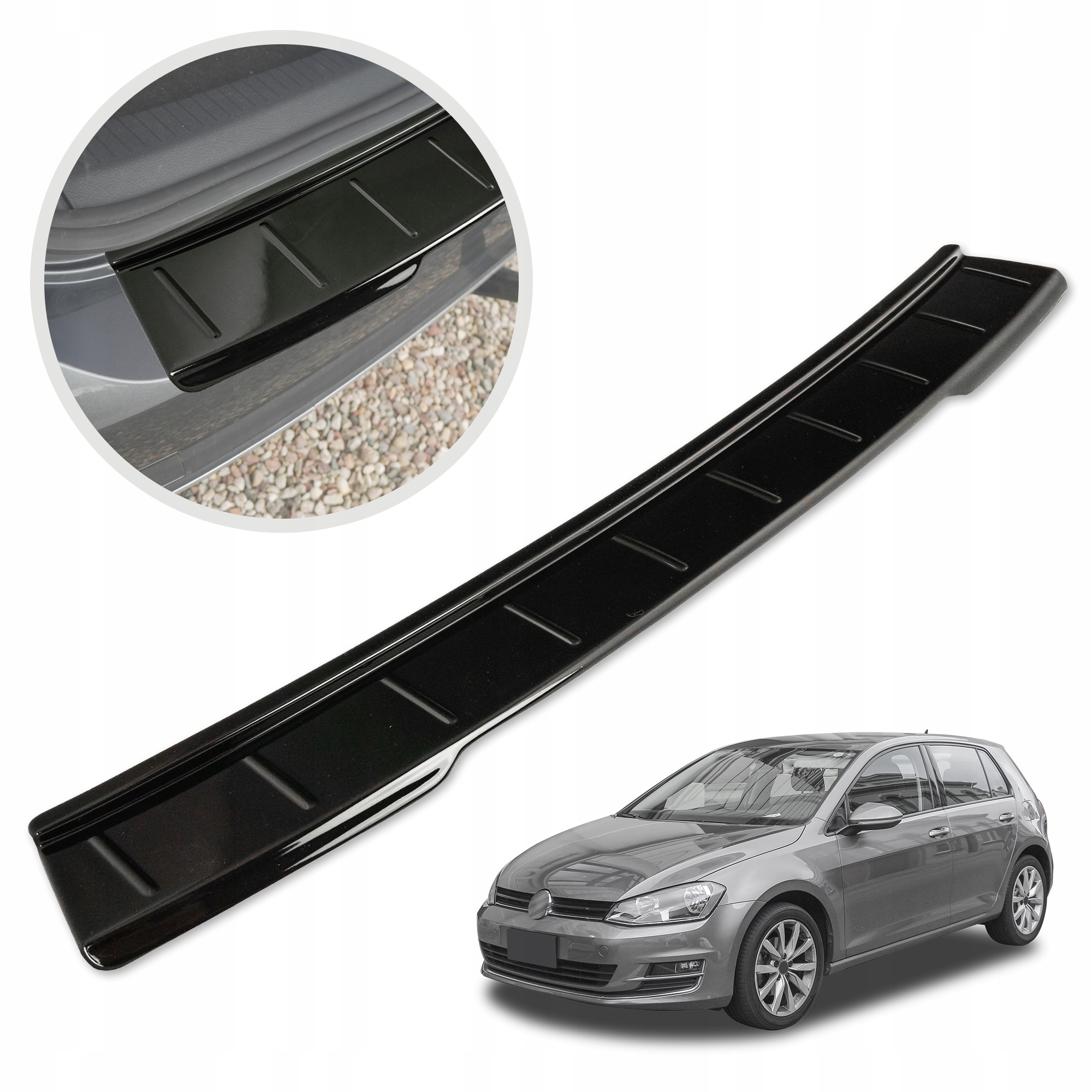Ochranná lišta na zadný nárazník pre Vw Golf VII 2012-2019 Hb