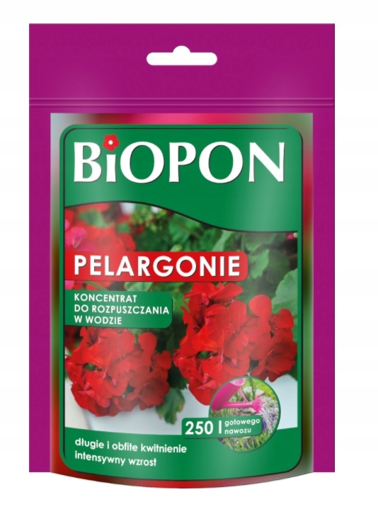 

Biopon nawóz rozpuszczalny do Pelargonii 250g
