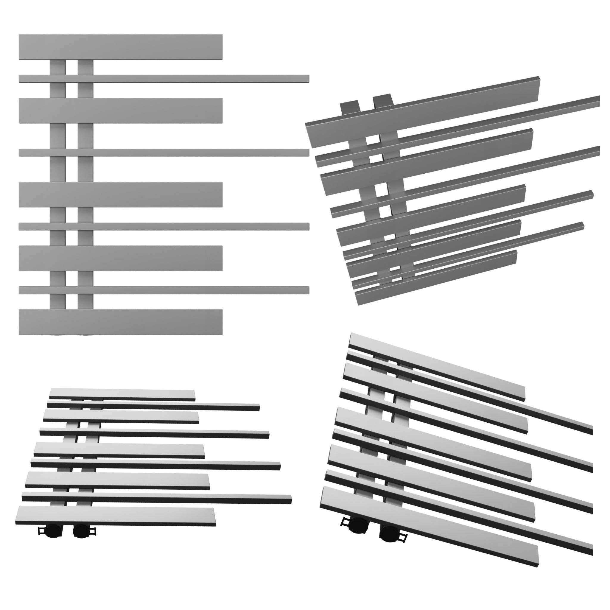Dekorativní radiátor Piano Levý 585x570 Antracit