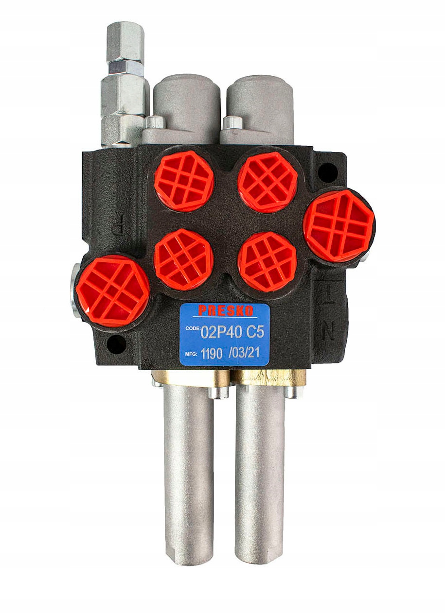 Hydraulický rozdělovač 2 sekční 40 l na lana 02P40