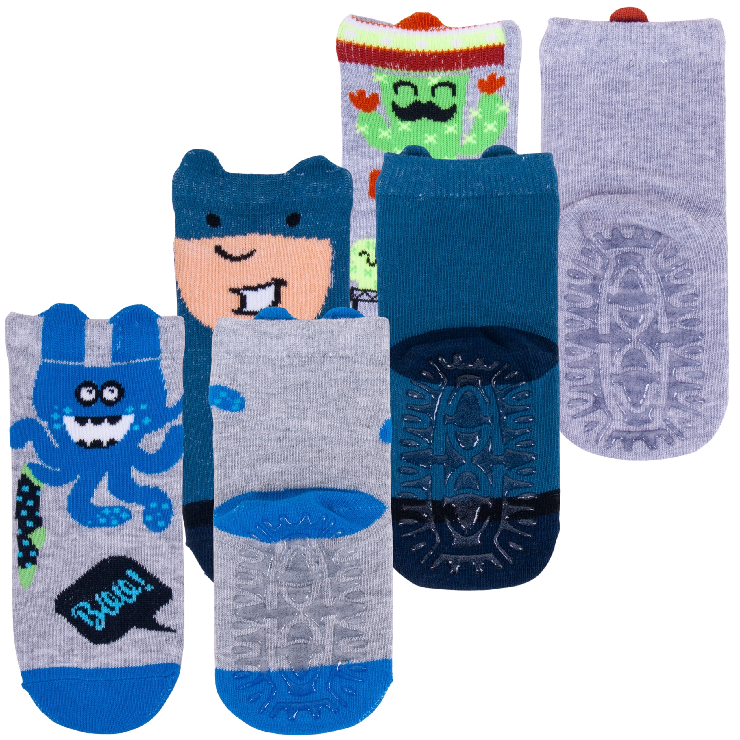 

3-PAK Skarpetki Antypoślizgowe Silikon Abs 23-26