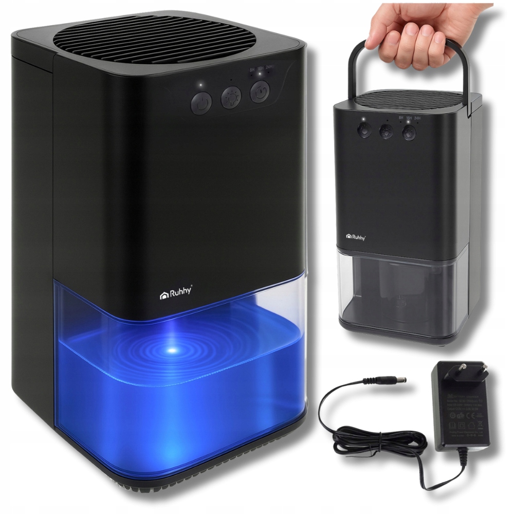 Pohlcovač Vlhkosti, odvlhčovač vzduchu v koupelně, Osvětlený