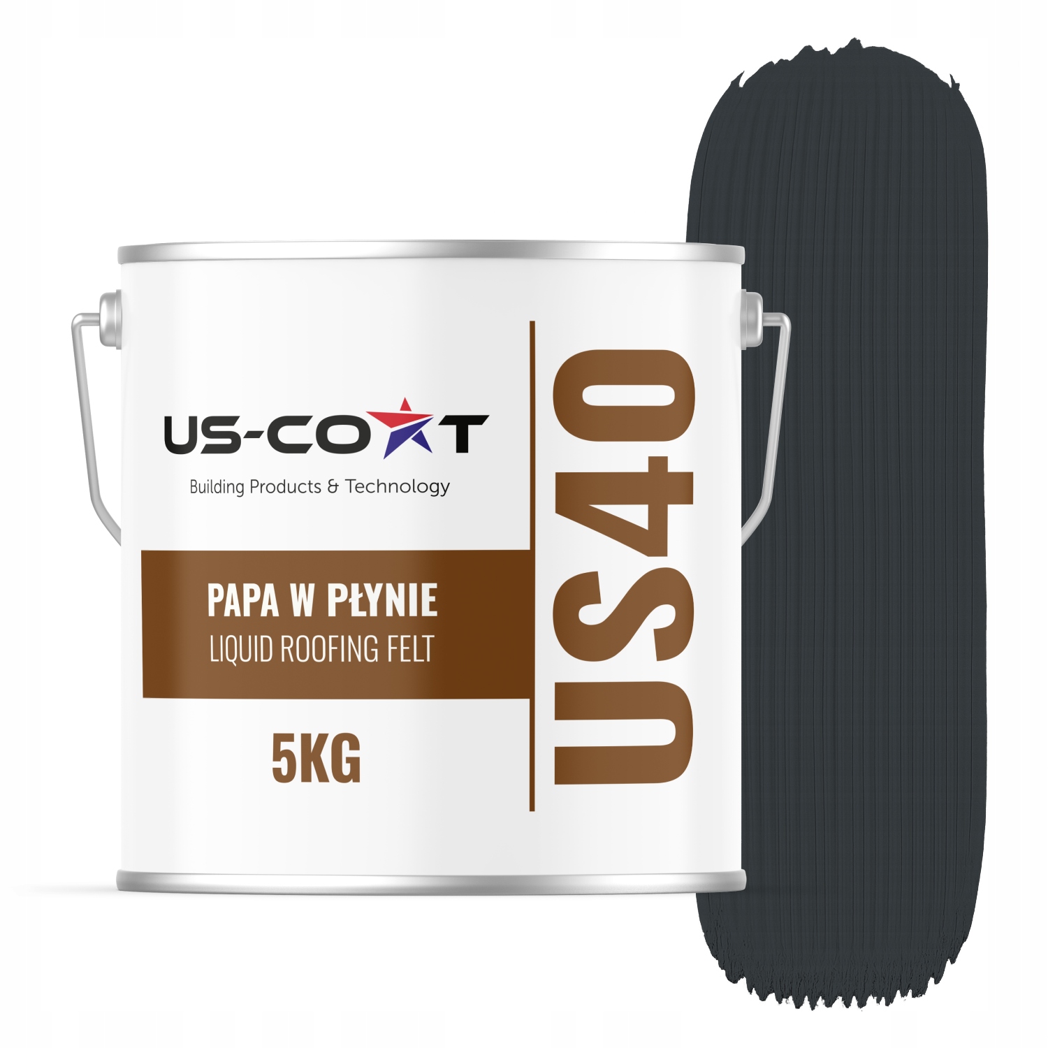 Tekutá Barva Tekutá Lepenka 5 kg na pozinkované Pozink Antracit šedá